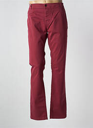 Pantalon chino stretch taille normale rouge DONOVAN homme