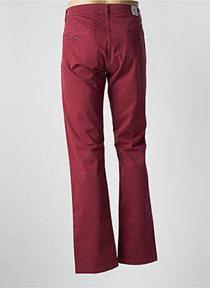 Pantalon chino stretch taille normale rouge DONOVAN homme