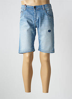 Bermuda stretch taille normale bleu DONOVAN homme
