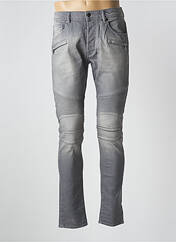 Jeans coupe slim gris UNIQUE pour homme seconde vue