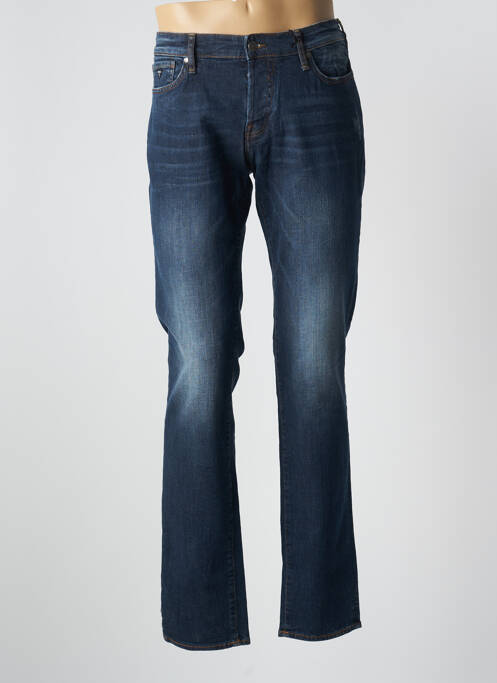 Jeans coupe slim bleu GUESS pour homme