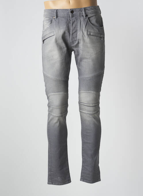 Jeans coupe slim gris UNIQUE pour homme