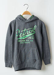 Sweat-shirt à capuche gris PETROL INDUSTRIES pour garçon seconde vue