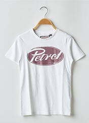 T-shirt blanc PETROL INDUSTRIES pour garçon seconde vue