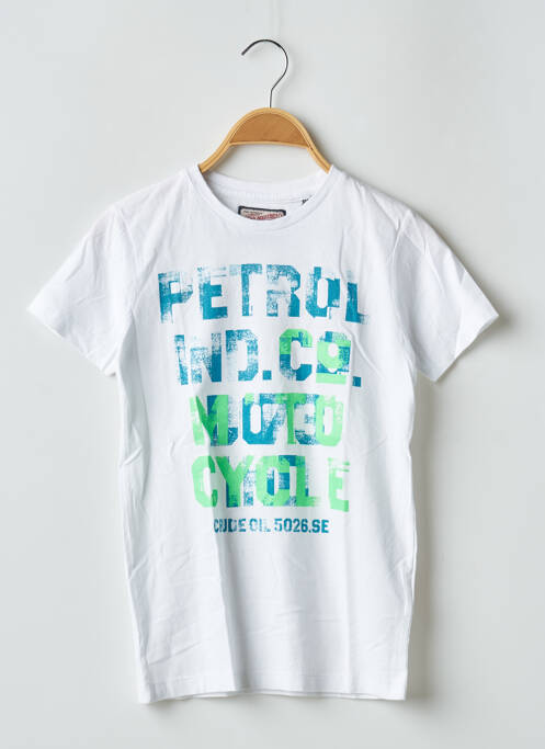 T-shirt blanc PETROL INDUSTRIES pour garçon