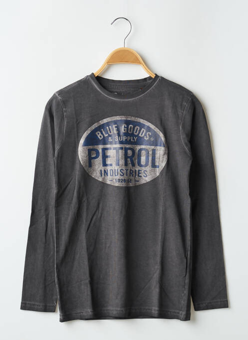 T-shirt gris PETROL INDUSTRIES pour garçon