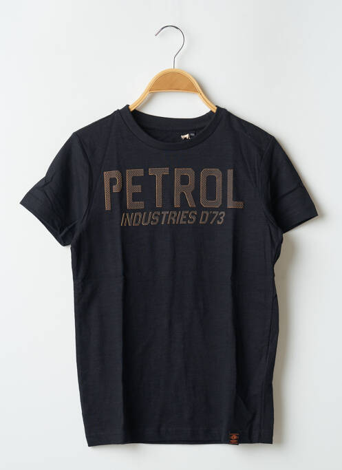 T-shirt noir PETROL INDUSTRIES pour garçon