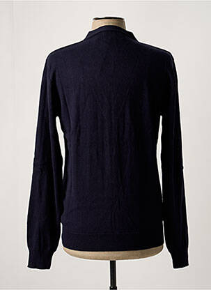 Gilet manches longues col v bleu BLOTTER ATELIER homme