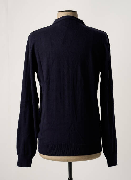 Gilet manches longues col v bleu BLOTTER ATELIER homme