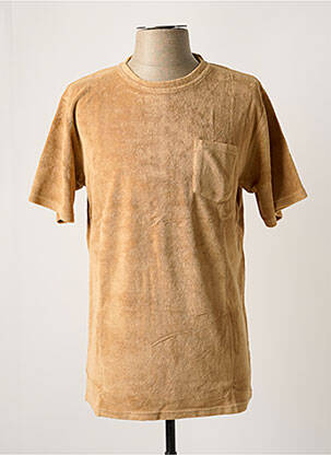 T-shirt coupe droite manches courtes beige CASTART homme