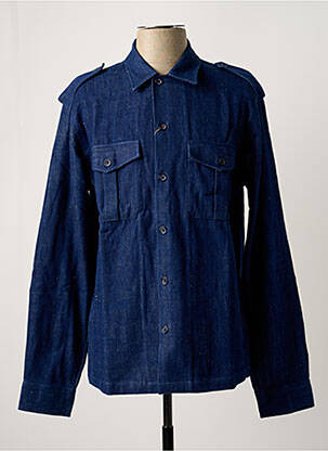 Chemise manches longues poches bleu KARDO homme