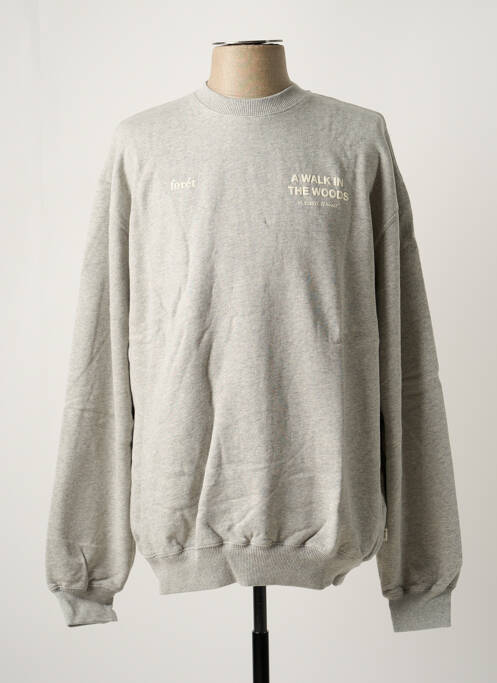 Sweat-shirt gris FORÉT pour homme