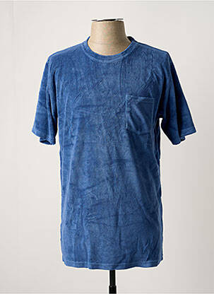T-shirt coupe droite manches courtes bleu CASTART homme