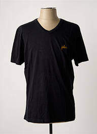 T-shirt broderie manches courtes noir MAISON LABICHE homme