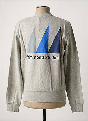 Sweat-shirt tissage jersey manches longues gris EDMMOND STUDIOS homme