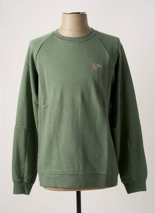 Sweat-shirt vert OLOW pour homme