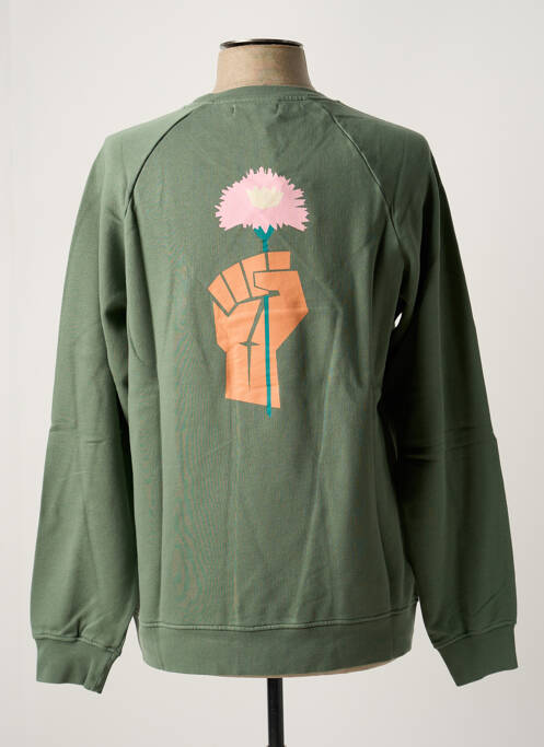 Sweat-shirt vert OLOW pour homme