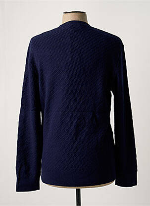 Pull col rond manches longues bleu ROYAL MER homme