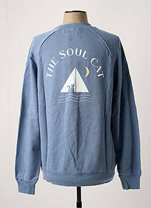 Sweat-shirt tissage jersey manches longues bleu LA PAZ homme