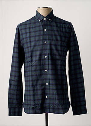 Chemise manches longues manches longues bleu EDMMOND STUDIOS homme