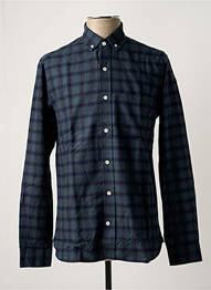 Chemise manches longues manches longues bleu EDMMOND STUDIOS homme