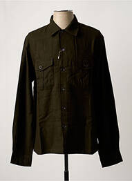 Chemise manches longues poches vert KARDO homme