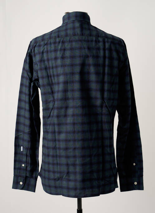 Chemise manches longues poches bleu EDMMOND STUDIOS homme