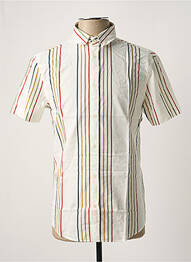Chemise manches courtes coupe cintrée blanc OLOW homme