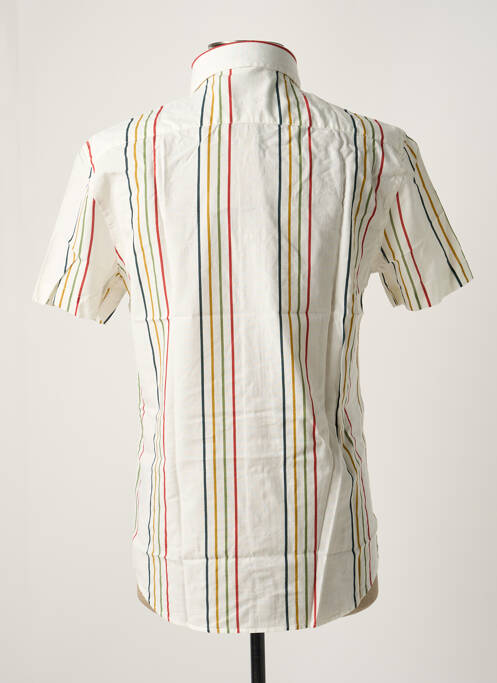Chemise manches courtes coupe cintrée blanc OLOW homme