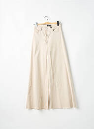 Jean coupe flare stretch taille haute beige HEARTLESS JEANS femme