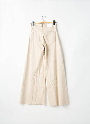 Jean coupe flare stretch taille haute beige HEARTLESS JEANS femme
