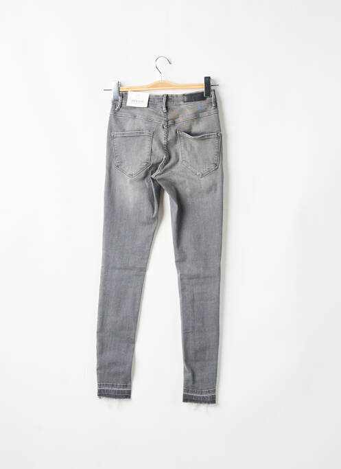 Jeans coupe slim gris ICHI pour femme