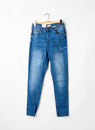 Jeans coupe slim tissage brut taille normale bleu FIFTY femme