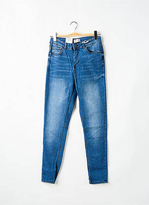 Jeans coupe slim tissage brut taille normale bleu FIFTY femme