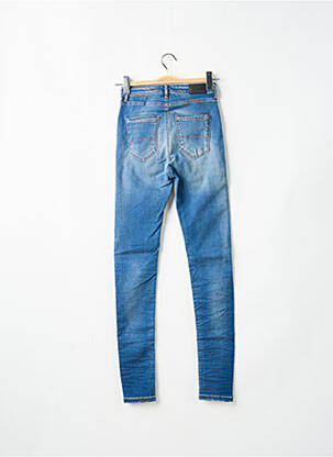 Jeans skinny effet usé délavé taille haute bleu DONOVAN femme