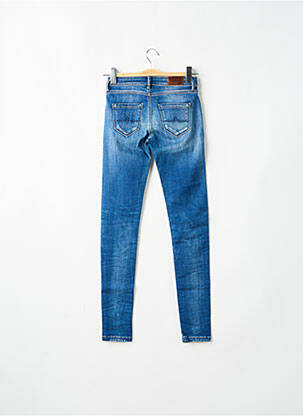 Jeans skinny effet usé délavé taille normale bleu DONOVAN femme