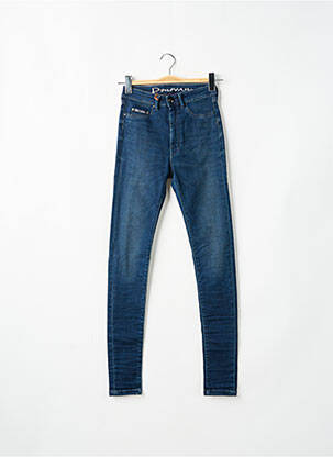 Jeans coupe slim broderie rivets taille normale bleu DONOVAN femme