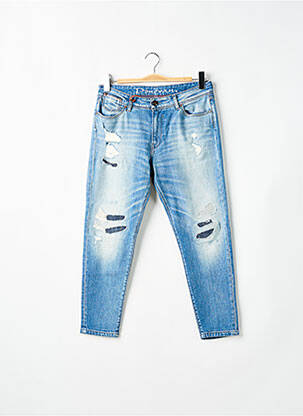 Pantacourt stretch taille normale bleu DONOVAN femme