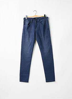Pantalon slim fermeture zippée sous rabat boutonné bleu LTB homme