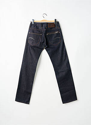 Jeans coupe droite fermeture boutonnée sur le devant bleu G STAR homme