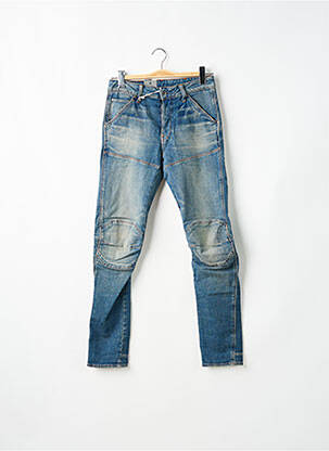 Jeans coupe droite fermeture boutonnée sur le devant bleu G STAR homme