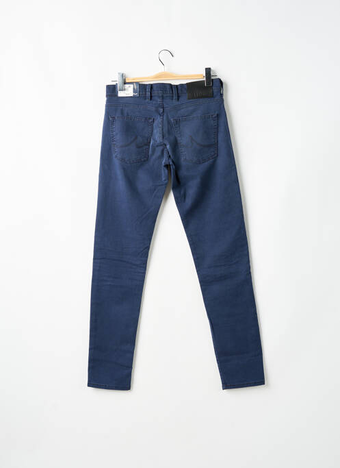 Pantalon slim fermeture zippée sous rabat boutonné bleu LTB homme