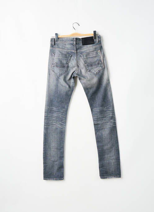 Jeans coupe slim fermeture boutonnée sur le devant taille normale gris DONOVAN homme