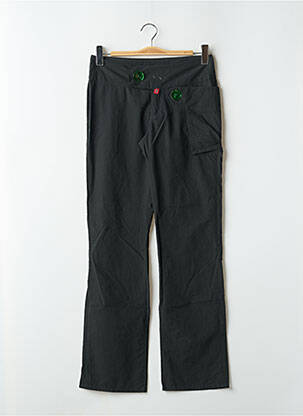 Pantalon droit tissage popeline taille basse vert BE YOU K femme