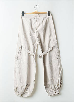 Pantalon cargo poches taille normale beige BE YOU K femme