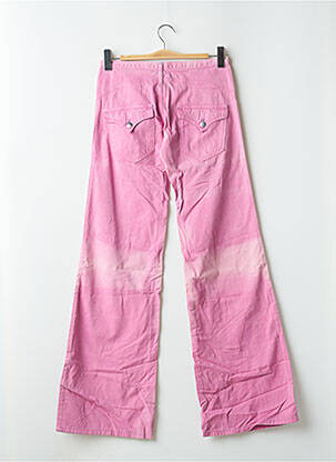 Pantalon large tissage popeline taille normale rose CIMARRON femme