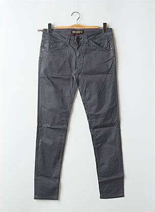 Pantalon slim stretch taille normale gris FIVE PM femme
