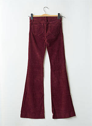 Pantalon flare stretch taille basse rouge FIVE PM femme