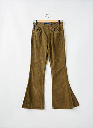 Pantalon flare coupe évasée vert FREEMAN T.PORTER femme