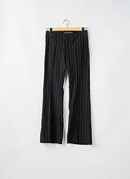 Pantalon droit tissage crêpe taille basse noir FREEMAN T.PORTER femme